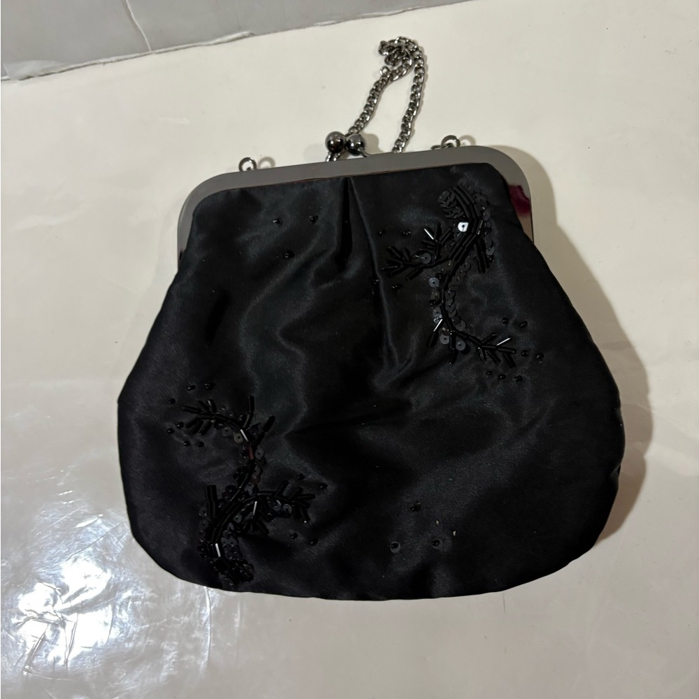 Never used beaded Black Evening Clutch